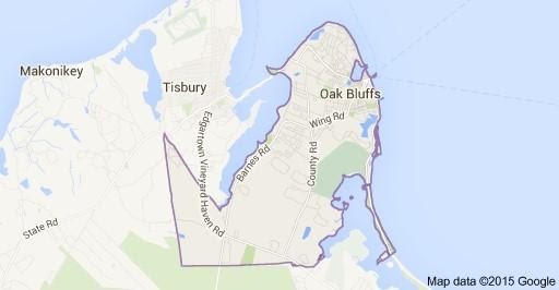 Oak Bluffs map